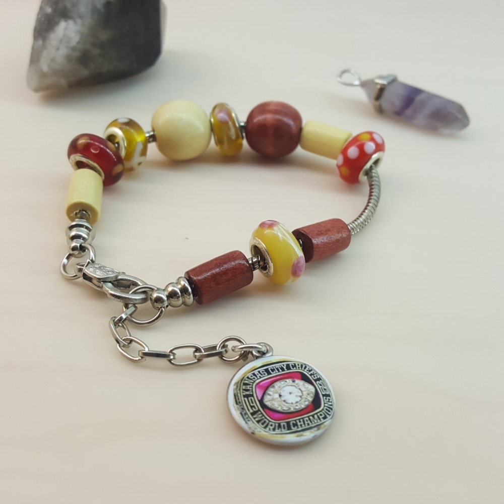 Kansas City Chiefs Bracelet, KC Super Bowl Ring